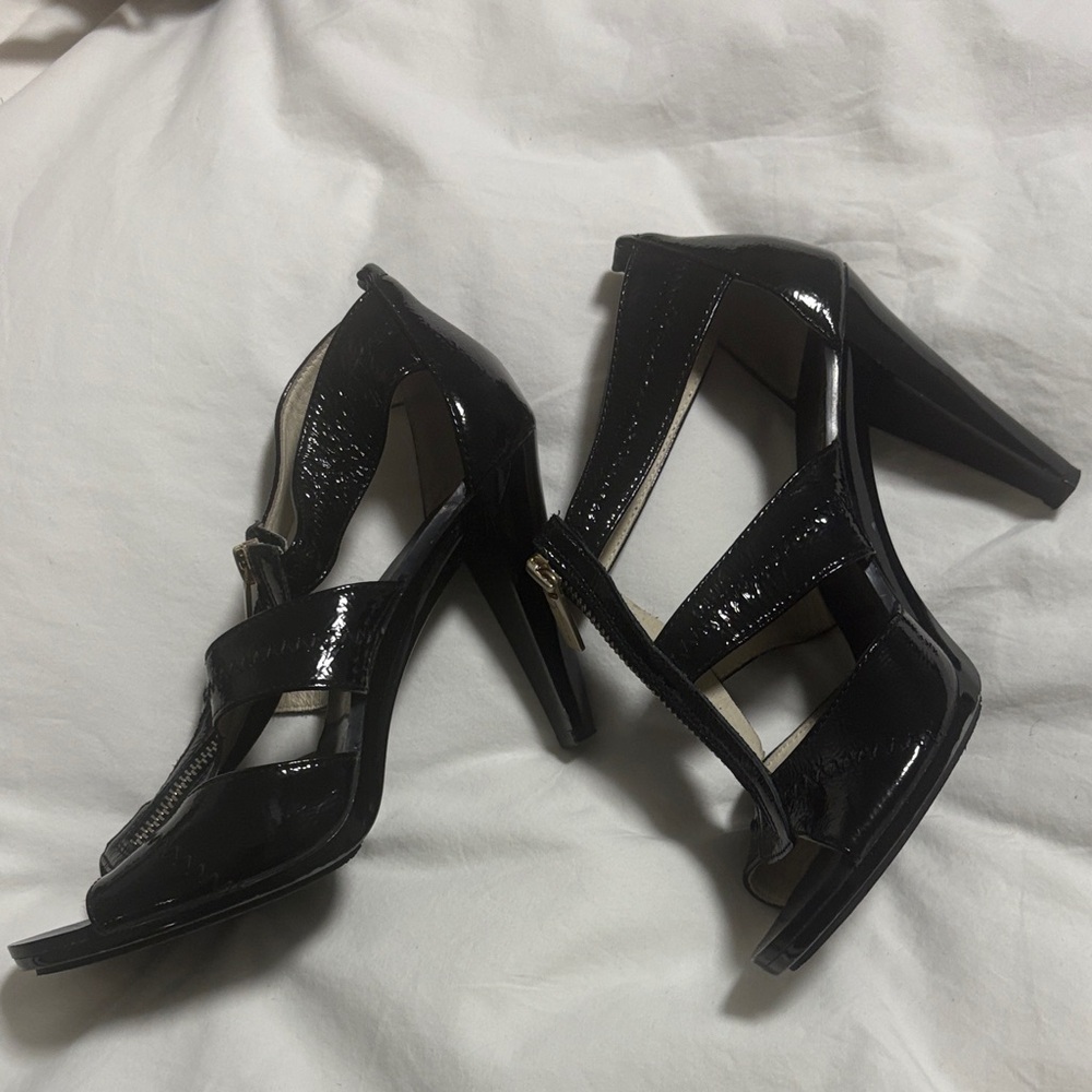 Michael Kors Black Patent Heels - Picture 5 of 9